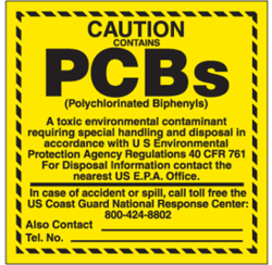Yellow PCB Warning Label